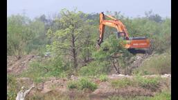 The Mangrove Cell is to a register case on illegal debris dumping in mangroves in Kharghar. (HT PHOTO)