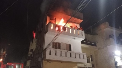 The fire began because of a lamp lit for a prayer meeting. (Representational image) The fire began because of a lamp lit for a prayer meeting. (Representational image)
