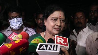 Expelled AIADMK interim general secretary V K Sasikala on Friday announced to hold a roadshow here on June 26 “to defend the rights of Tamil soil and dignity of women”. (ANI) Expelled AIADMK interim general secretary V K Sasikala on Friday announced to hold a roadshow here on June 26 “to defend the rights of Tamil soil and dignity of women”. (ANI)