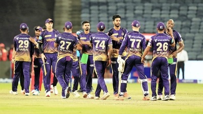 KKR players in action during IPL 2022. (PTI) KKR players in action during IPL 2022. (PTI)