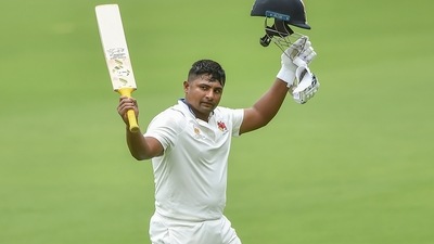 Mumbai's Sarfaraz Khan scored a century in the Ranji Trophy final. (PTI) Mumbai's Sarfaraz Khan scored a century in the Ranji Trophy final. (PTI)