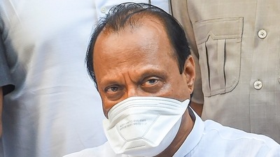 Ajit Pawar on Friday explained how the Maha Vikas Aghadi has the majority. (PTI) Ajit Pawar on Friday explained how the Maha Vikas Aghadi has the majority. (PTI)