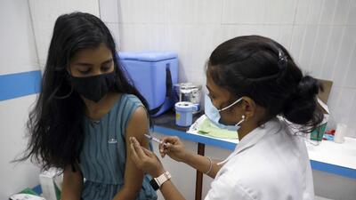 Vaccination drive at Pote hospital in Pune on Friday. (Rahul Raut/HT PHOTO) Vaccination drive at Pote hospital in Pune on Friday. (Rahul Raut/HT PHOTO)