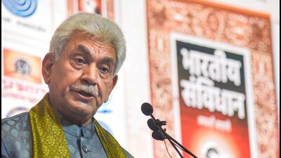 The officers apprised the L-G, Manoj Sinha, of the overall security situation while threadbare discussions were held on various arrangements related to Amarnath Yatra. (PTI File Photo) The officers apprised the L-G, Manoj Sinha, of the overall security situation while threadbare discussions were held on various arrangements related to Amarnath Yatra. (PTI File Photo)