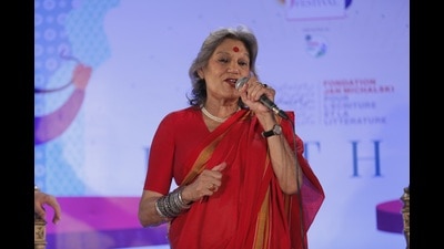 Dolly Thakore at the Jaipur Literature Festival 2022 (Courtesy JLF) Dolly Thakore at the Jaipur Literature Festival 2022 (Courtesy JLF)