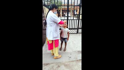 On Friday, the last day of the Sub-National Immunisation Day drive, 2,150 children were immunised in Mohali. (HT Photo)