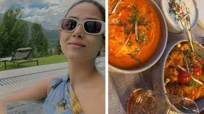 Mira Rajput has shared a few pictures from Switzerland.&nbsp;