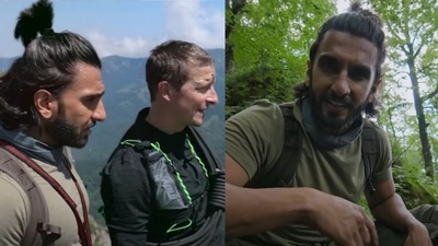 Ranveer Vs Wild With Bear Grylls trailer released on June 24. Ranveer Vs Wild With Bear Grylls trailer released on June 24.