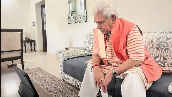 Jammu and Kashmir Lt. Governor Manoj Sinha. (Twitter Photo)