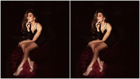 Jacqueline further accessorised her look with diamond earrings and rings. For footwear, she opted for silver stilettoes with embellished straps.(Instagram/@jacquelinef143)