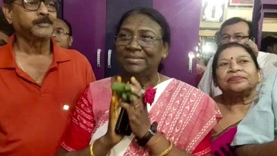 Presidential candidate Droupadi Murmu. (AP) Presidential candidate Droupadi Murmu. (AP)