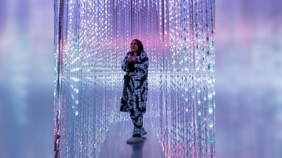Sonakshi Sinha shared these pictures on her Instagram handle and captioned it, "Its #throwbackthursday!!! What a fun day it was at the #ArtScienceMuseum at @marinabaysands in Singapore".(Instagram/@aslisona)