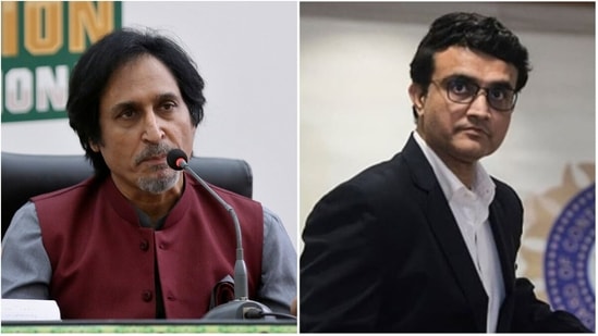 Ramiz Raja; Sourav Ganguly (AP)