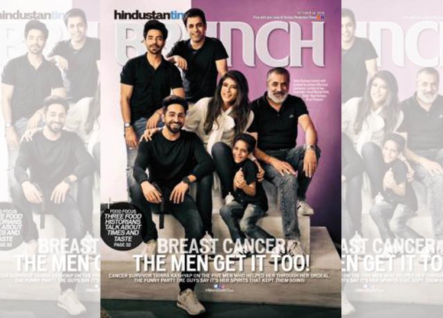 To celebrate Breast Cancer Awareness month, Brunch featured a cover story with cancer survivor Tahira Kashyap Khurrana, focussing on how men deal emotionally with the woman in their life fighting the disease To celebrate Breast Cancer Awareness month, Brunch featured a cover story with cancer survivor Tahira Kashyap Khurrana, focussing on how men deal emotionally with the woman in their life fighting the disease