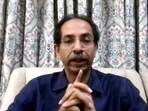Uddhav Thackeray on Saturday chaired a crucial meeting of the party.(ANI) Uddhav Thackeray on Saturday chaired a crucial meeting of the party.(ANI)