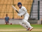 Madhya Pradesh batsman Rajat Patidar plays a shot during the fourth day of the Ranji trophy final cricket match between Mumbai and Madhya Pradesh at M Chinnaswamy Stadium, in Bengaluru(PTI) Madhya Pradesh batsman Rajat Patidar plays a shot during the fourth day of the Ranji trophy final cricket match between Mumbai and Madhya Pradesh at M Chinnaswamy Stadium, in Bengaluru(PTI)