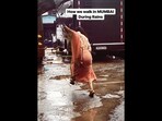 The image, taken from the viral Instagram video on Mumbai rains, shows Shraddha Arya.(Instagram/@sarya12)
