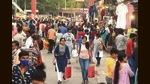 Many shoppers in popular and crowded markets of the Capital city can be spotted sans masks of late. (Photo: Arvind Yadav/HT) Many shoppers in popular and crowded markets of the Capital city can be spotted sans masks of late. (Photo: Arvind Yadav/HT)