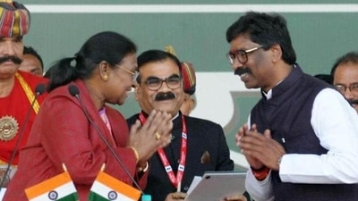 NDA nominee Droupadi Murmu with Jharkhand CM Hemant Soren. (File image) NDA nominee Droupadi Murmu with Jharkhand CM Hemant Soren. (File image)