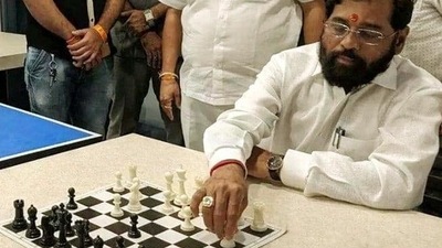 Shiv Sena's rebel leader Eknath Shinde. (ANI) Shiv Sena's rebel leader Eknath Shinde. (ANI)