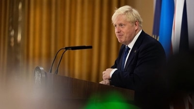 British Prime Minister Boris Johnson. (REUTERS)