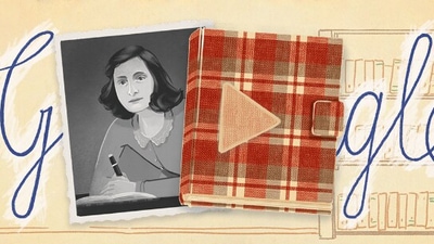 Screengrab of the Google doodle. Screengrab of the Google doodle.