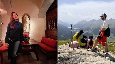 Mira Rajput and Shahid Kapoor have shared pictures from Switzerland. Mira Rajput and Shahid Kapoor have shared pictures from Switzerland.