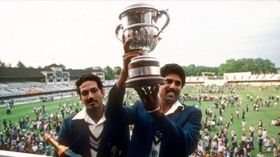 Kapil Dev with Mohinder Amarnath (Patrick Eagar via Getty Images) Kapil Dev with Mohinder Amarnath (Patrick Eagar via Getty Images)