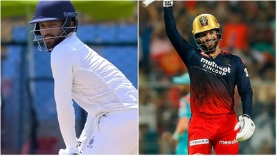 Rajat Patidar for Madhya Pradesh; Patidar playing for RCB in IPL 2022 (Hotstar/PTI) Rajat Patidar for Madhya Pradesh; Patidar playing for RCB in IPL 2022 (Hotstar/PTI)