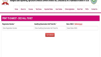 TS EAMCET hall ticket 2022 released on eamcet.tsche.ac.in, direct link TS EAMCET hall ticket 2022 released on eamcet.tsche.ac.in, direct link