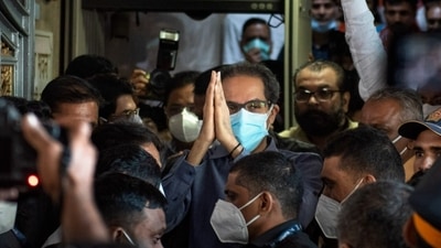 Uddhav Thackeray chaired the national executive meeting of the Shiv Sena on Saturday at the party headquarters. (Satish Bate) Uddhav Thackeray chaired the national executive meeting of the Shiv Sena on Saturday at the party headquarters. (Satish Bate)