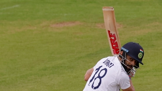 India's Virat Kohli in action on Saturday.(Action Images via Reuters)