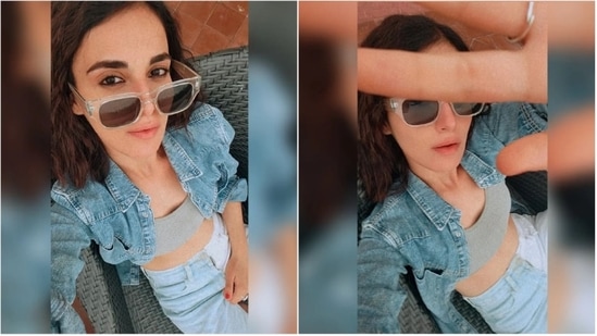 Radhika Madan has garnered a lot of praises for her phenomenal performances in films like Angrezi Medium, Pataakha and Mard Ko Dard Nahi Hota among others. She has also made a mark in the fashion industry with her impeccable style statement. The Shiddat actor recently blessed her fans on a Saturday morning with stylish photos of herself in denim wear.(Instagram/@radhikamadan)