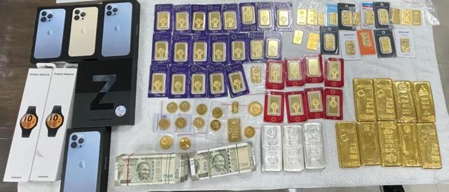 The articles recovered from the storeroom of the IAS officer’s house in Chandigarh. (HT)