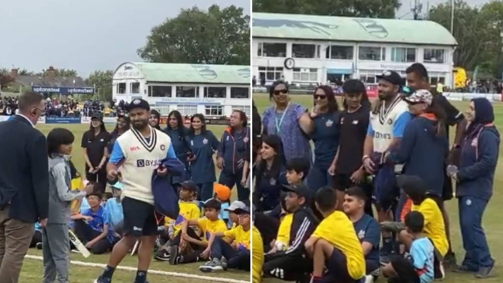 Watch: Indian players asked to 'not sign autographs, take selfies' during warm-up match; Rishabh Pant does it anyway