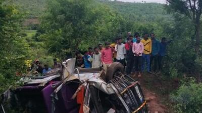 The accident took place when the multi-utility vehicle (MUV) they were travelling in overturned in Kanabaragi village near Belagavi, said an official aware of the developments. (HT Photo) The accident took place when the multi-utility vehicle (MUV) they were travelling in overturned in Kanabaragi village near Belagavi, said an official aware of the developments. (HT Photo)