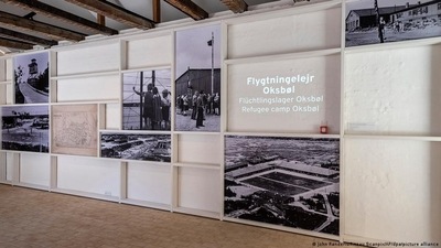 The museum has been built at the site of the Oksboel refugee camp, which held tens of thousands of Germans at the end of World War II (John Randeris/Ritzau Scanpix/AP/dpa/picture alliance ) The museum has been built at the site of the Oksboel refugee camp, which held tens of thousands of Germans at the end of World War II (John Randeris/Ritzau Scanpix/AP/dpa/picture alliance )