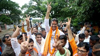 Among the winners in assembly bypolls in Tripura were chief minister Manik Saha who won the Town Bordowali seat, while Malina Debnath defeated her nearest rival, CPI(M) candidate Sailendra Chandra Nath, by 4,572 votes in Jubrajnagar. (ANI) Among the winners in assembly bypolls in Tripura were chief minister Manik Saha who won the Town Bordowali seat, while Malina Debnath defeated her nearest rival, CPI(M) candidate Sailendra Chandra Nath, by 4,572 votes in Jubrajnagar. (ANI)