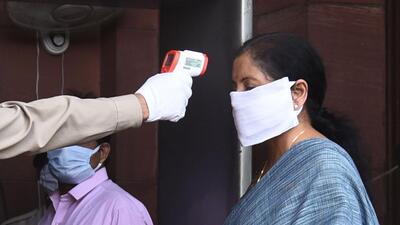 On Saturday, the department reported less Covid numbers due to the glitch. (HT File photo)