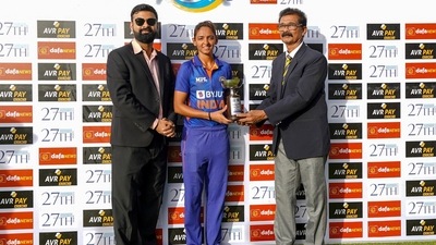 India women's cricket team captain Harmanpreet Kaur (Twitter/BCCIWomen) India women's cricket team captain Harmanpreet Kaur (Twitter/BCCIWomen)