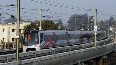 The rail corporation has been working round the clock to finish the project by mid-2022., (HT File) The rail corporation has been working round the clock to finish the project by mid-2022., (HT File)
