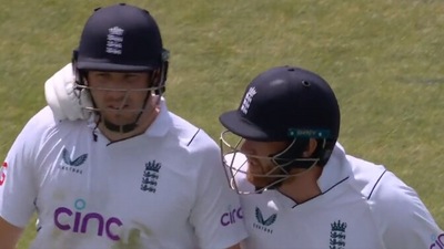 Jamie Overton; Jonny Bairstow (Twitter/EnglandCricket) Jamie Overton; Jonny Bairstow (Twitter/EnglandCricket)