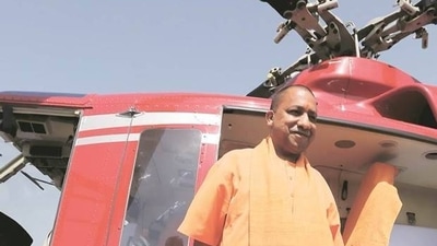 The incident took place as the helicopter left the Reserve Police Lines Ground in Varanasi for Lucknow. (File) The incident took place as the helicopter left the Reserve Police Lines Ground in Varanasi for Lucknow. (File)