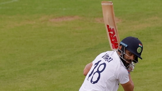 India's Virat Kohli in action vs Leicestershire.