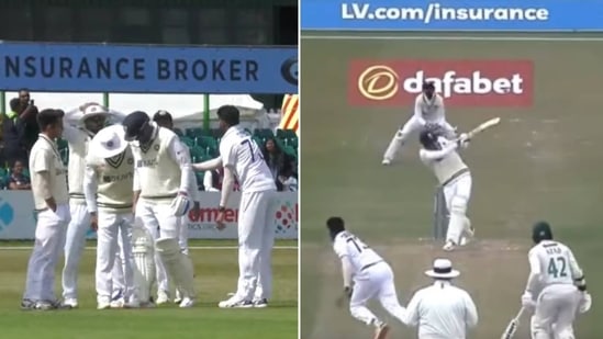 Shubman Gill in action during the warm-up game(Twitter)