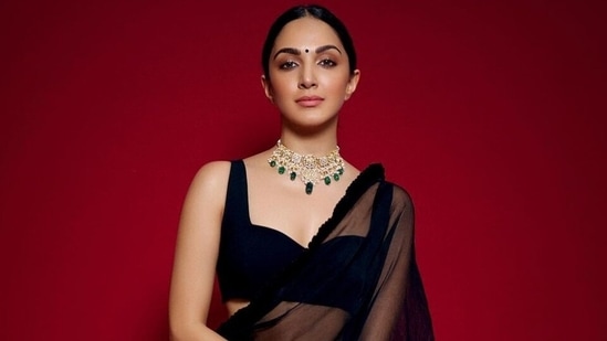 Kiara Advani is grace personified in black saree and bralette