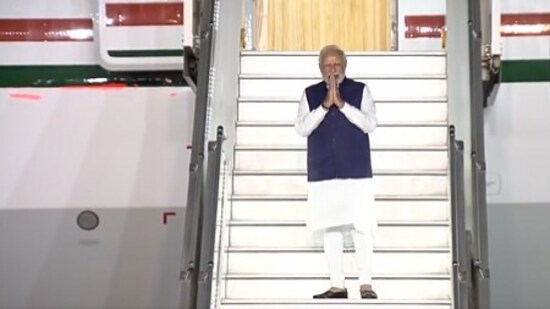 PM Modi on his return to Germany (ANI)