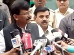Mumbai, June 26 (ANI): Shiv Sena leader Sanjay Raut speaks to the media on Maharashtra Political Crisis, in Mumbai on Sunday. Mumbai, June 26 (ANI): Shiv Sena leader Sanjay Raut speaks to the media on Maharashtra Political Crisis, in Mumbai on Sunday.