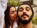 Malaika Arora and Arjun Kapoor recently took off for their trip to Paris. Arjun Kapoor, a day back, celebrated his 37th birthday. The actor did it all on his birthday – from gorging on his favourite brunch at his favourite eatery in Paris to giving us a sneak peek of his loved-up pictures with Malaika with the Eiffel Tower in the backdrop. Take a look at their pictures here.(Instagram/@malaikaaroraofficial, Instagram/@arjunkapoor)