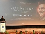 R Madhavan at the screening of Rocketry: The Nambi Effect organised by the I&B Ministry. R Madhavan at the screening of Rocketry: The Nambi Effect organised by the I&B Ministry.